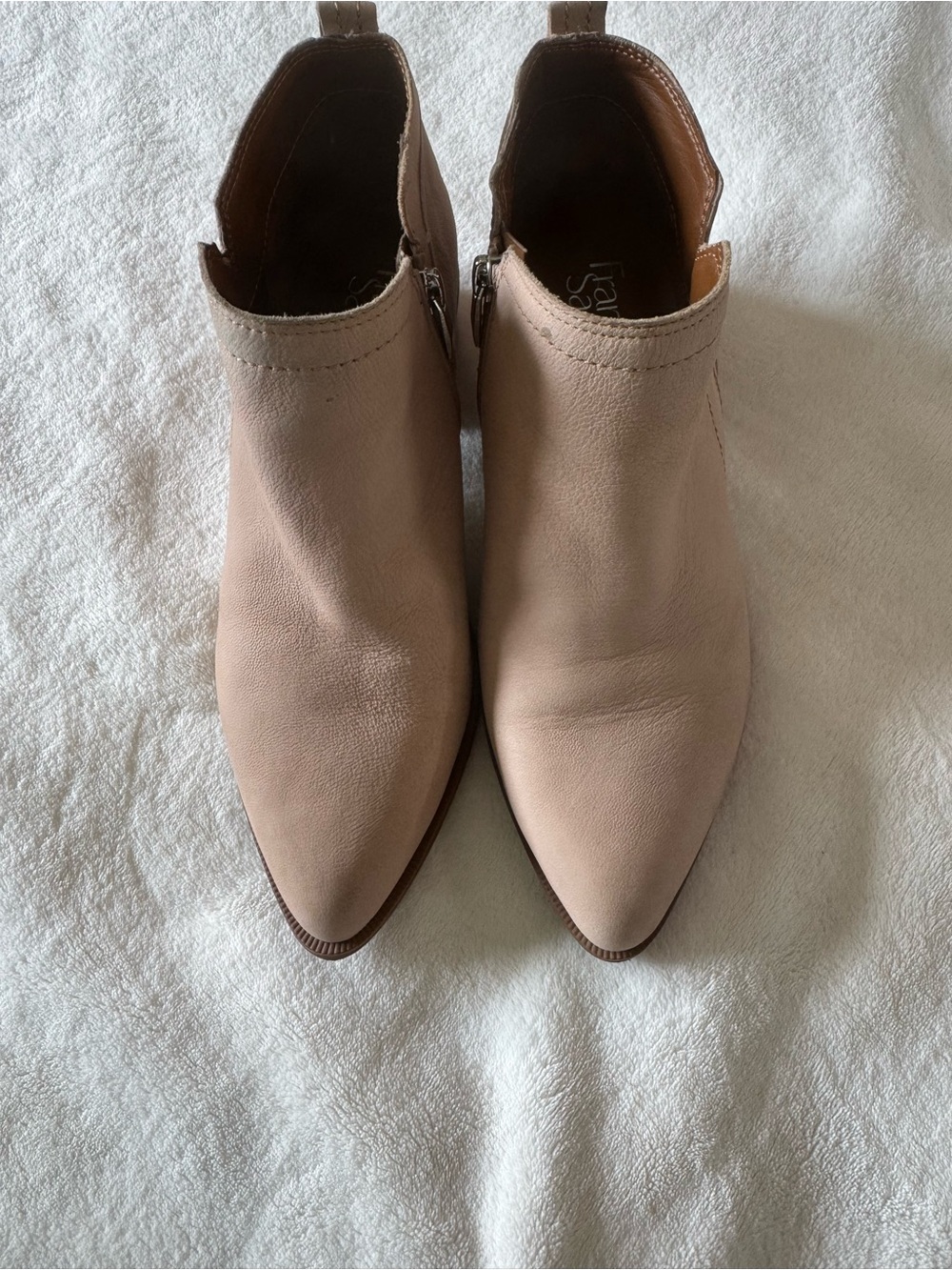 Franco Sarto Blush Pointed Toe Ankle Booties